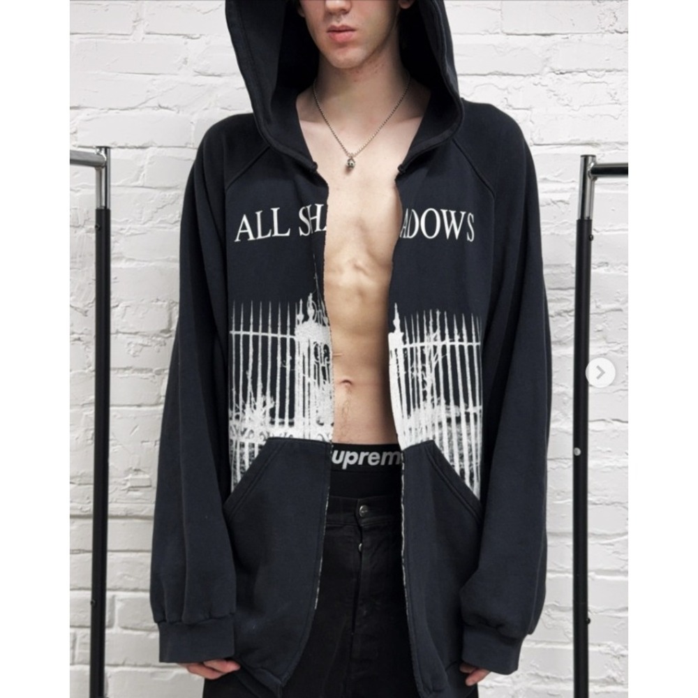 Raf Simons Archive Redux AW05 "All Shadows" Hoodie Grail Gothic Runway Piece